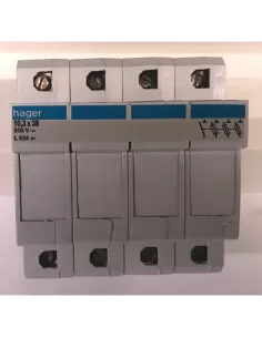 Portafusibles seccional Hager l50401 10,3x38 3 n ma